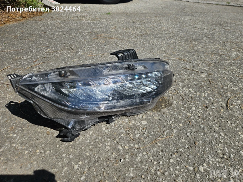 Оригинален Ляв LED фар за части HONDA Civic X 2017-2021, снимка 1