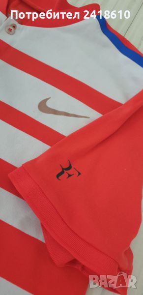 Nike Roger Federer Miami Indian Wells Vapor Dri - Fit Stretch Mens Size L ОРИГИНАЛ! Мъжка Тениска!, снимка 1