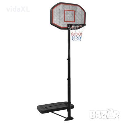 vidaXL Баскетболна стойка черна 258-363 см полиетилен（SKU:93649, снимка 1