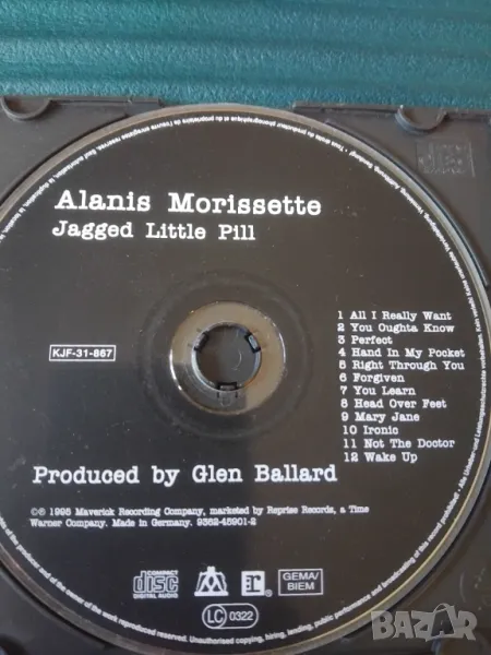 Alanis Morissette – Jagged Little Pill - матричен диск музика, снимка 1