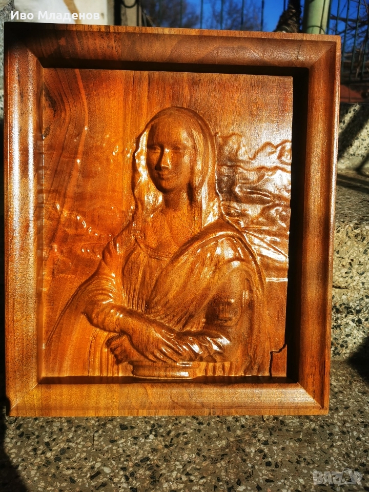 Машинна дърворезба на "Мона Лиза" , снимка 1
