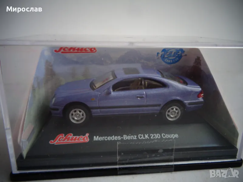 1:72 SCHUCO MERCEDES BENZ CLK ИГРАЧКА КОЛИЧКА МОДЕЛ, снимка 1