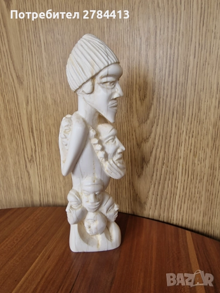 Маконде от слонова кост 23 см. 525 гр., снимка 1