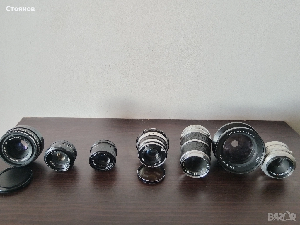 Обективи Carl Zeiss,Voigtländer,DOMIPLAN,Nikon,Soligor,BEROLINA,AMPIS,INDUSTAR , снимка 1
