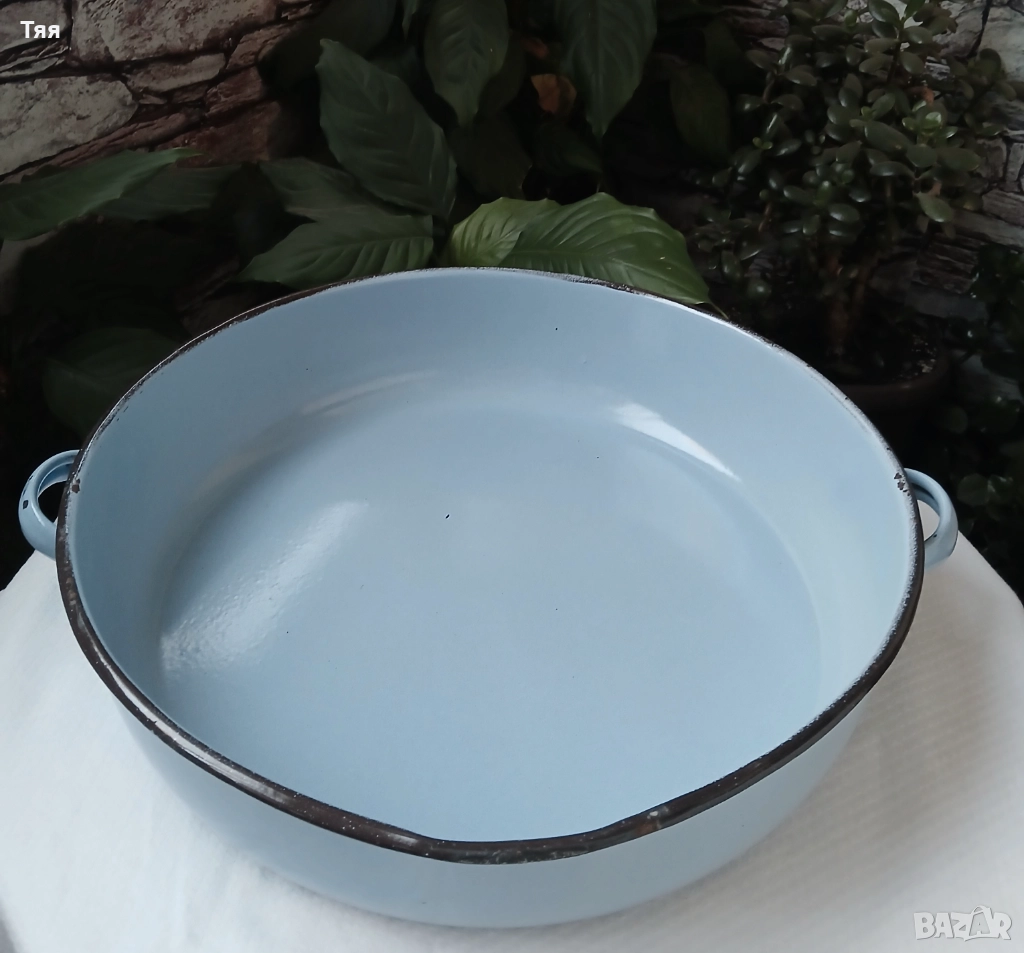 Голяма емайлирана тава с улей , снимка 1