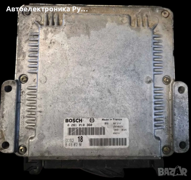 компютър PEUGEOT PARTNER, CITROEN BERLINGO 2.0 HDI, BOSCH ,0 281 010 360, 96 416 072 80, EDC15C2 , снимка 1