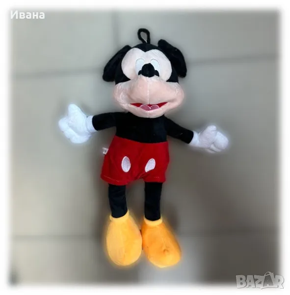 Плюшена играчка Мики Маус 35см Mickey Mouse, снимка 1