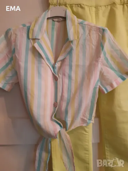 Панталон с къс топ ризка с връзки- М размер-№29 в актуални цветове, снимка 1