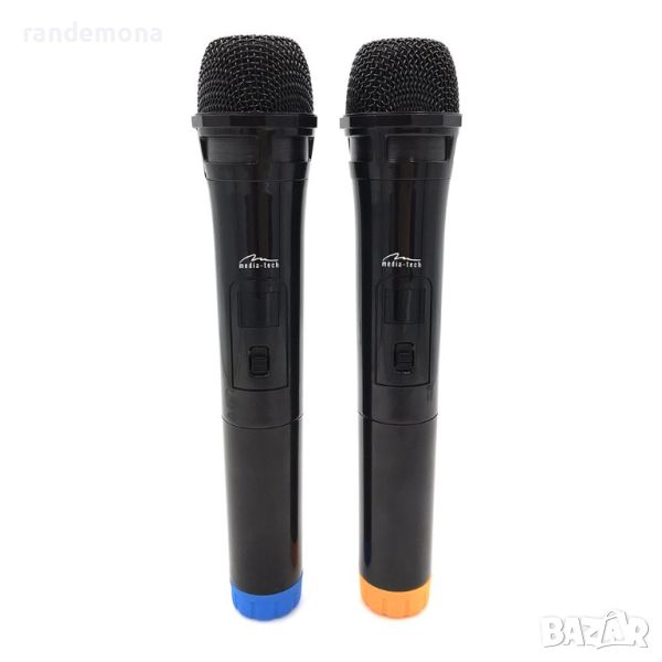 Комплект безжични микрофони за караоке 2 броя, снимка 1
