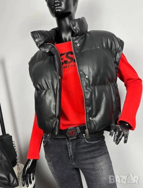 бомбър кожено яке , снимка 1