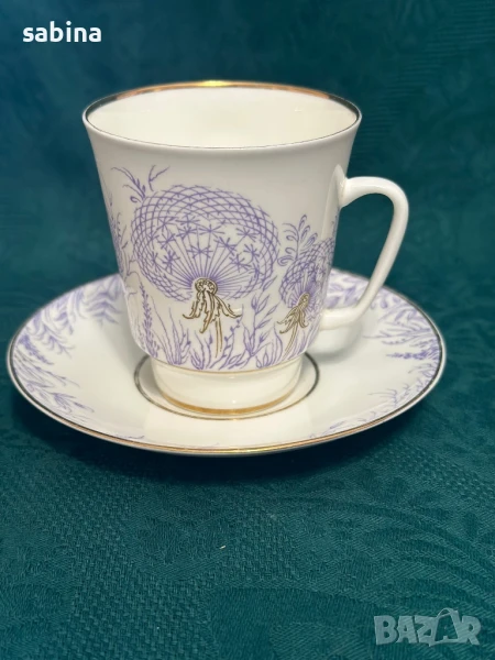 Руски порцелан ЛФЗ “Ломоносов”-чаши за кафе, снимка 1