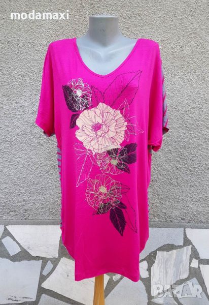 4XL Нова туника Avenue в розово, снимка 1