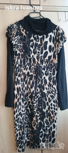Леопардова рокля размер М, снимка 1