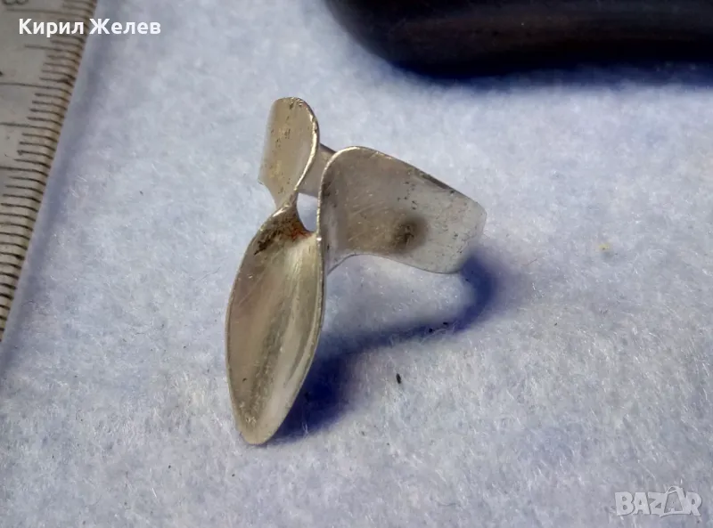 ОРИГИНАЛЕН ХУДОЖЕСТВЕН ДИЗАЙН АРТ НУВО СТИЛ СРЕБЪРЕН ПРЪСТЕН СРЕБРО 925 РЪЧНА ИЗРАБОТКА 48580, снимка 1