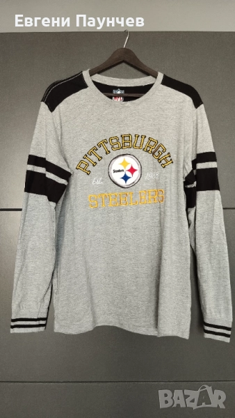 NFL Pittsburgh Steelers Мъжка тениска с дълъг ръкав размер L Американски футбол , снимка 1