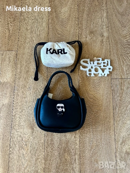 Чанта от Zkarl Lagerfeld в черен цвят. Идеална за стилни и елегантни визии., снимка 1