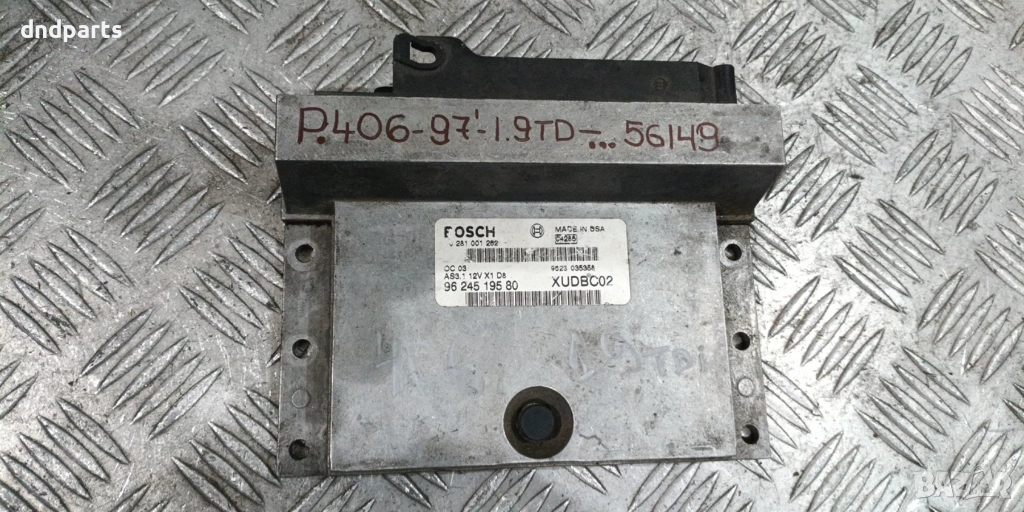 Компютър Peugeot 406 1.9TD 1997г. 9624519580 0281001262 , снимка 1