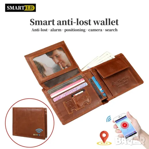 Умно портмоне  smart wallet с GPS., снимка 1 - Портфейли, портмонета - 47098790