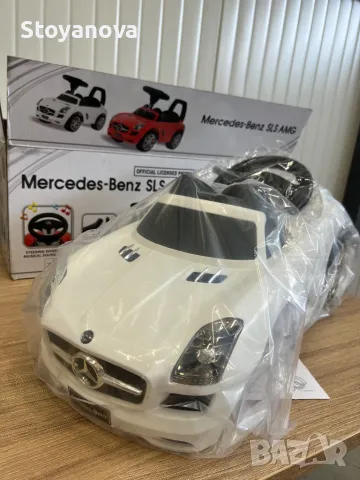 Детска кола Mercedes-Benz SLS AMG, снимка 4 - Детски велосипеди, триколки и коли - 47173072