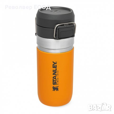 Бутилка за вода Stanley Quick-Flip - 0,470 мл, в цвят Saffron, снимка 1 - Екипировка - 45321568