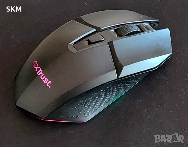 мишка TRUST GXT110 Gaming безжична геймърска RGB mishka mouse usb, снимка 2 - Клавиатури и мишки - 46906207