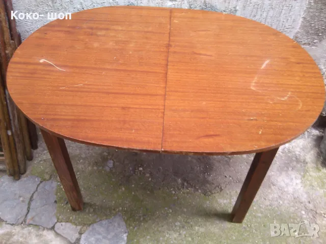 Масивна Маса  и 4бр. стола  идр. , снимка 3 - Маси - 41495992