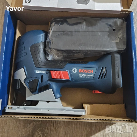 Безчетков акумулаторен прободнен трион зеге Bosch GST 18V-125 S 18V, без батерия и зарядно, снимка 2 - Други инструменти - 53989988