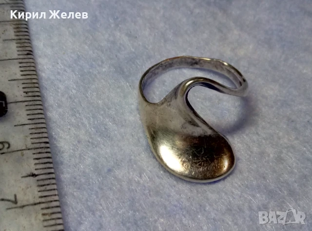ШАРМАНТЕН СРЕБЪРЕН ПРЪСТЕН СРЕБРО 925 ФЕШЪН АРТ ДИЗАЙН БИЖУ 48635, снимка 5 - Пръстени - 50510692
