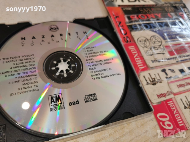 NAZARETH-ORIGINAL CD 0503261637H2E6R66, снимка 15 - CD дискове - 53724167