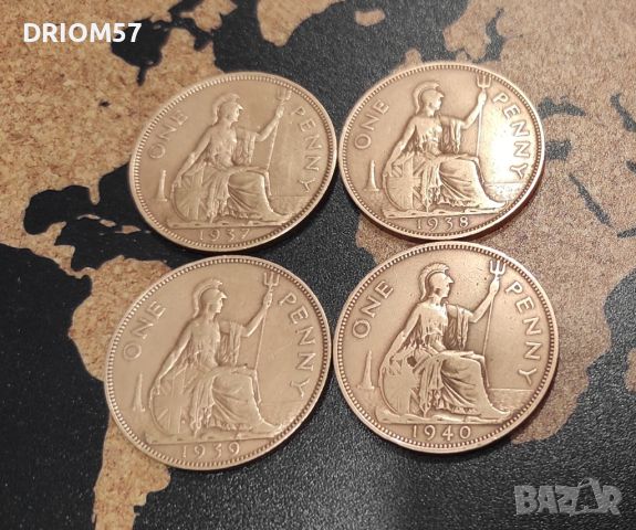 Английски монети > Крал Georgivs VI > (1937-1940), снимка 1 - Нумизматика и бонистика - 46410927