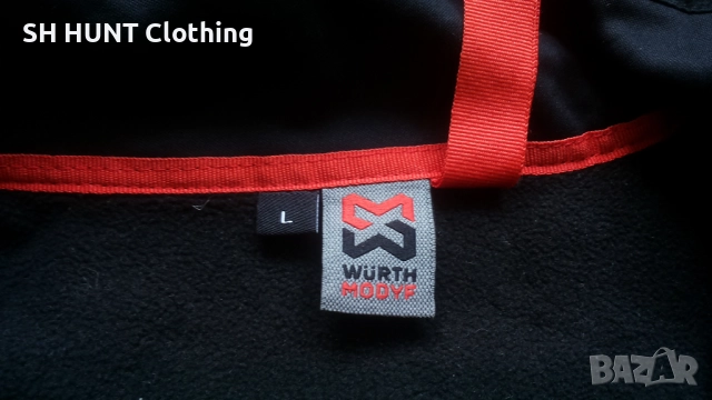 WURTH MODYF PERFORMANCE Fleece Jacket размер L работна горни W4-611, снимка 14 - Суичъри - 52076244