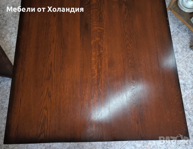 Масивна дъбова разтегателна маса, снимка 5 - Маси - 50999545