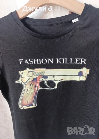 Дамска блузка Fashion Killer, снимка 7 - Тениски - 53982802