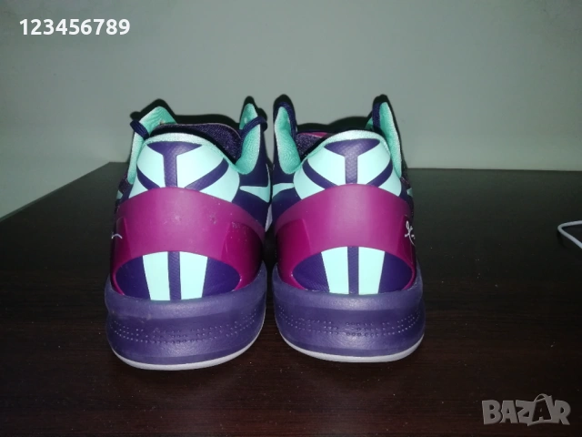 Nike Kobe Bryant 8 Pit Viper 2013 Purple Dynasty Green Sneakers оригинални Коби Брайънт маратонки , снимка 7 - Спортни обувки - 53309659