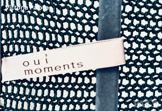 OUI MOMENTS премиум сегмент мрежеста блуза, снимка 7 - Блузи с дълъг ръкав и пуловери - 52847189