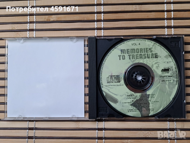 Memories To Treasure Vol. 4, снимка 2 - CD дискове - 52006885