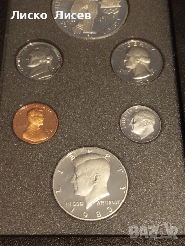 САЩ 1983г. сет мат-гланц, снимка 4 - Нумизматика и бонистика - 53605511