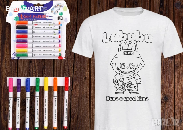 Детски комплект Лабубу за оцветяване, снимка 14 - Подаръци за рожден ден - 51254502