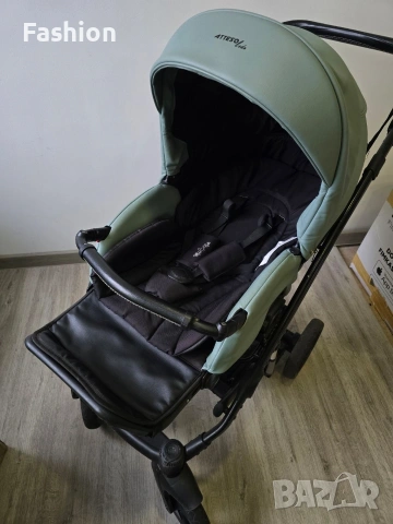 Milu Kids-Бебешка количка 2в1 Atteso Ledo:01 от еко кожа с олекотена алуминиева рамка, снимка 9 - Детски колички - 53426731