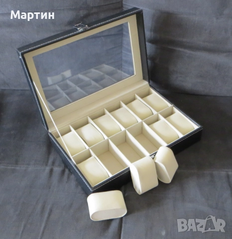 Кутия за часовници или бижута с 12 отделения, снимка 3 - Други - 51878753