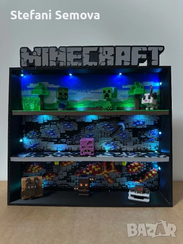 Minecraft Kinder Joy - Поставка за фигурки, снимка 4 - Други игри - 53566250
