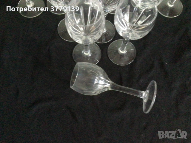 Сервиз кристални чаши а вино и ракия, снимка 3 - Сервизи - 53227383