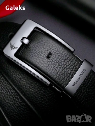 Мъжки официален колан за Панталони WilliamPAUL LEATH* Естествена телешка кожа!, снимка 2 - Колани - 50972897
