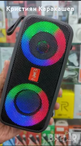 Преносима безжична Bluetooth тонколона RGB Light NB-051 Bluetooth 5.0, снимка 2 - Тонколони - 48419630