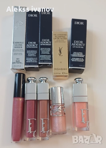Нови оригинални гланцове за устни на Yves Saint Laurent ,Dior,Lancome.