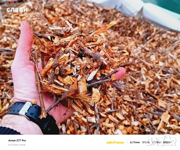 Мулч/Дървесен чипс / 100% Натурален , снимка 2 - Градински цветя и растения - 53591340