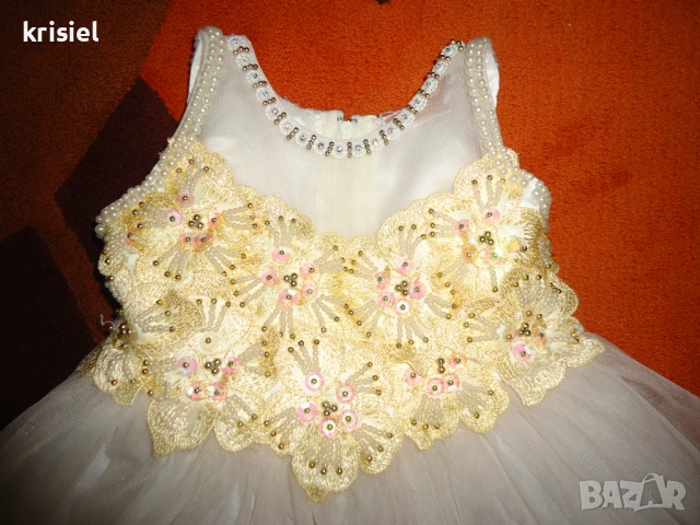 ЗА КРЪЩЕНЕ КРАСИВА РОКЛЯ--1 ГОДИНКА, снимка 2 - Бебешки рокли - 54149797