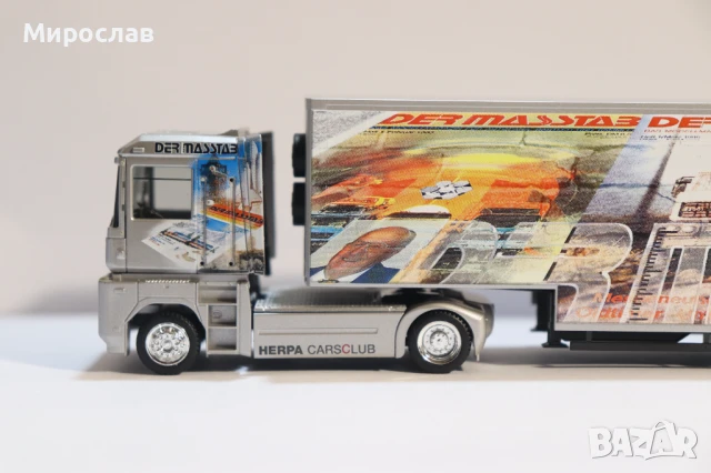 HERPA H0 1/87 RENAULT MAGNUM ВЛЕКАЧ КАМИОН МОДЕЛ ТИР, снимка 2 - Колекции - 50749849