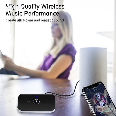 Предавател/приемник за кола, Bluetooth 5.0, черен, снимка 4 - Друга електроника - 46063418