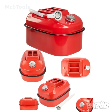 Метална туба за гориво с накрайник – 20 литра, снимка 2 - Аксесоари и консумативи - 53657847